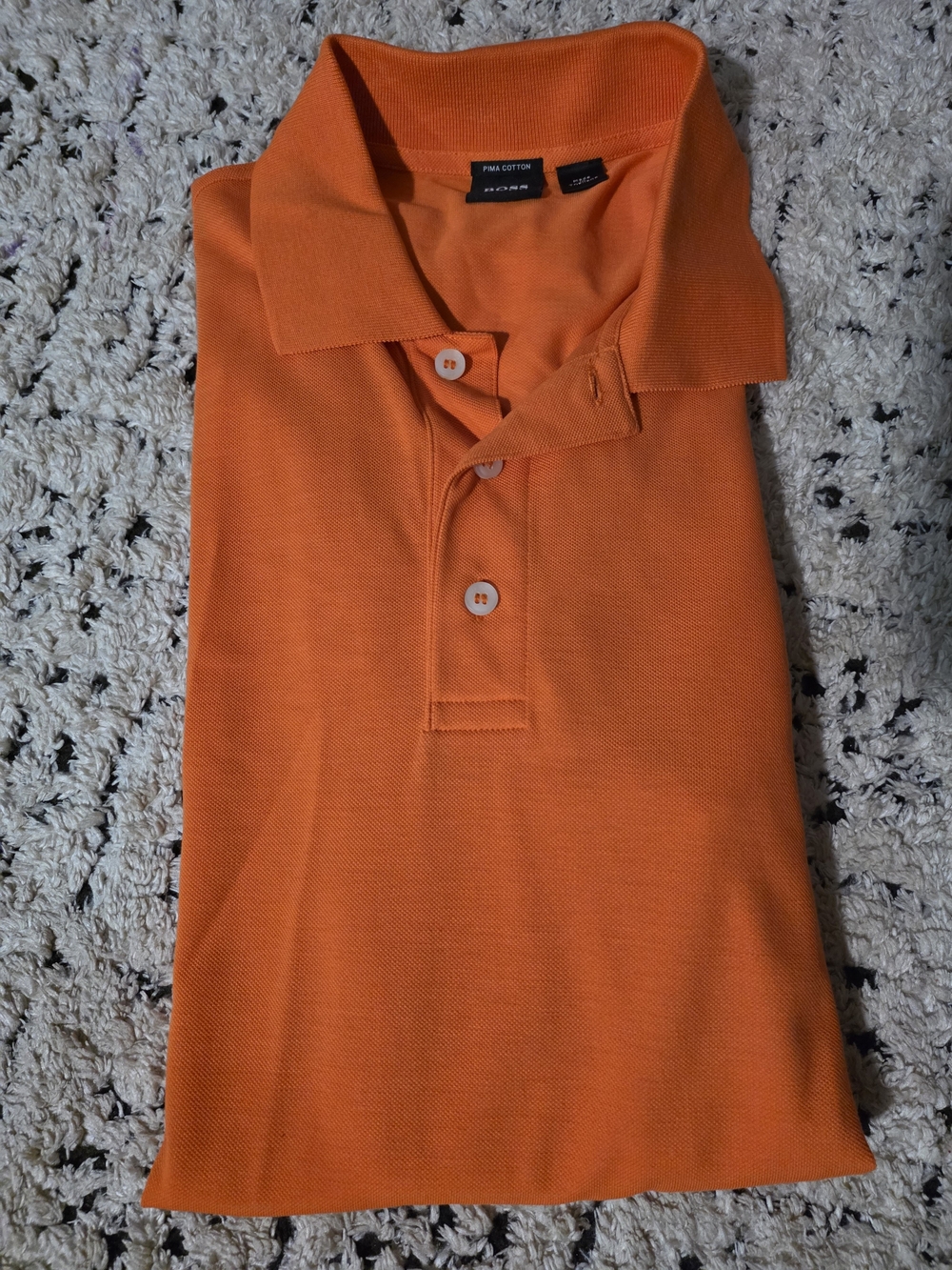 Hugo Boss Bright Orange Men's Polo Shirt